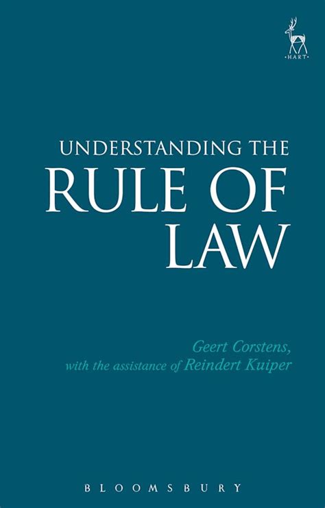 understanding the rule of law geert corstens hart publishing