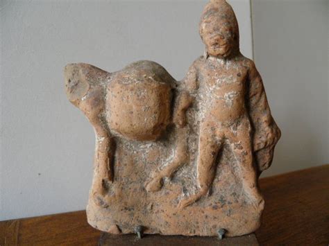 Oud Romeins Terracotta Beeldje Van Telephus Of Attis Naakt Catawiki