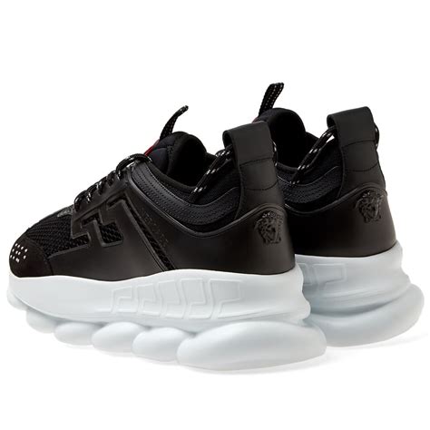 Versace Chain Reaction Sneaker Black And White End Us