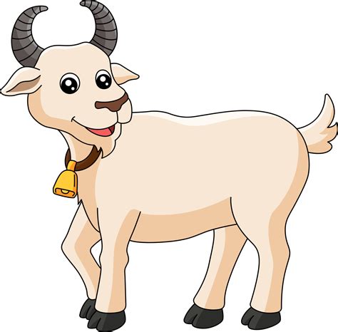 Goat Cartoon Colored Clipart Illustration 7528275 Vector Art At Vecteezy