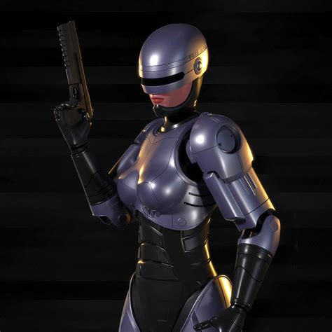 Robocop Woman 3d Model Cgtrader