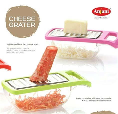 Mix Stainless Steel Cheese Grater With Container For Kitchen Type 2