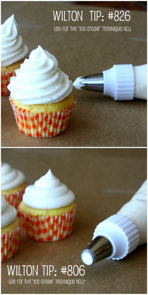 If you want to add flavor to your frosting, try concentrated flavorings such as treatology rather than juice or purees, which can add too much liquid and thin down your frosting. How to Perfectly Frost Cupcakes 101: The "Ice Cream Swirl ...