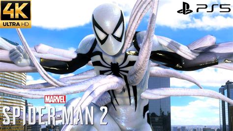 Marvels Spider Man 2 Ps5 Anti Venom Suit Free Roam Gameplay 4k 60fps Youtube