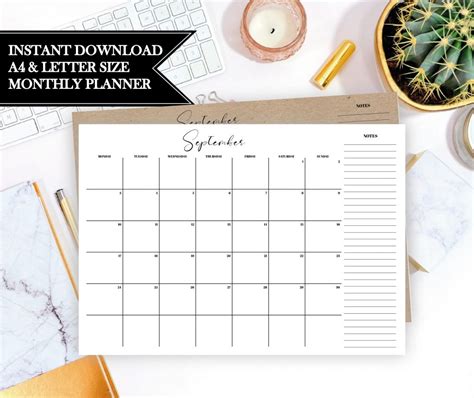 Free Printable Dated Monthly Planner Simply Notebooks