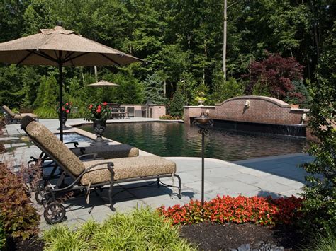 Backyard Stuns With Mediterranean Style Pool Beechwood Landscape