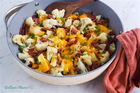 Loaded Cauliflower Recipe With Bacon Total Holistic