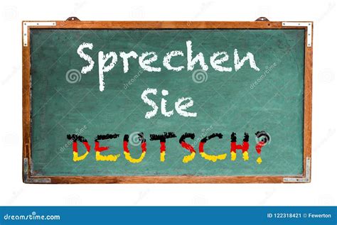 Wir Sprechen Deutsch We Speak German In German Blackboard Notice
