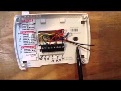 thermostat wiring  simple youtube