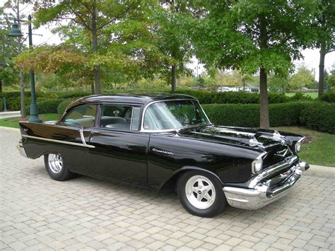 1957 Chevrolet Hot Rod Rods Retro Wallpapers Hd Desktop And
