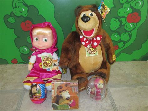 Masha I Medved Mashaandthe Bear Set Egg Cubes Singingandtalking Dolls Toys 1738732819