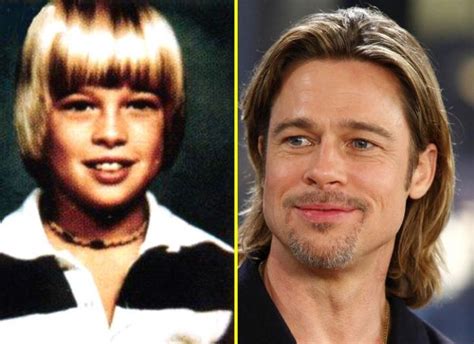 11 Gorgeous Celebs Who Used To Be The Ugly Kid Brad Pitt George