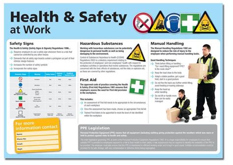 .safety at work poster 2018 is a completely free picture material, which can be downloaded and shared unlimitedly. Health & Safety at Work Posters | Health and safety ...