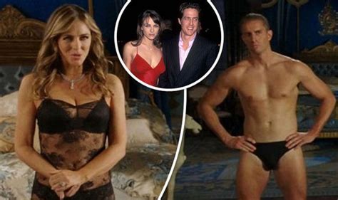 Elizabeth Hurley Sizzles In Sexy Lingerie As She Romps With Huge Grant