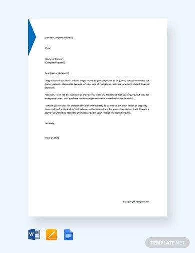 Home » cover letter » provider relations cover letter sample. 7+ Patient Termination Letter Templates - Word, PDF ...