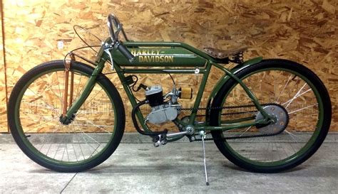1910 harley board track replica motorized bicycle. Harley Davidson board track racer replica | Powered ...