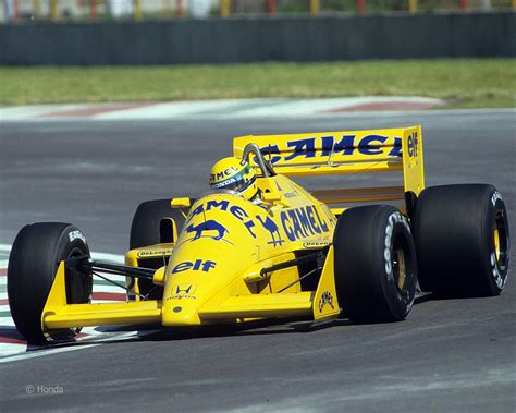 Ayrton Senna Lotus Honda 99t Autodromo Hermanos Rodriguez 1987