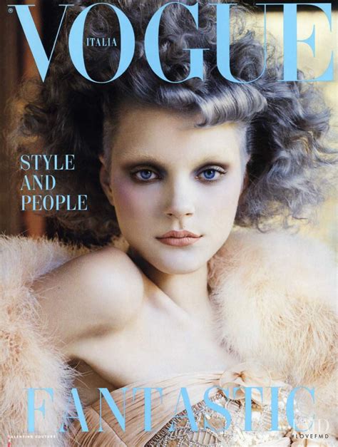 Cover Of Vogue Italy With Jessica Stam September 2004 Id3219