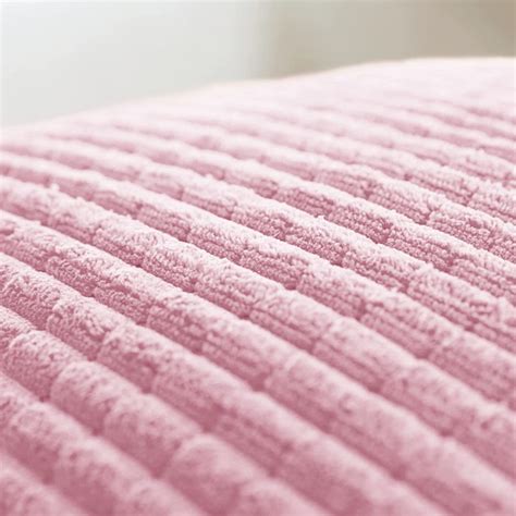 Deconovo Set Of 2 Throw Pillow Cover With Stripe Super Soft Corduroy