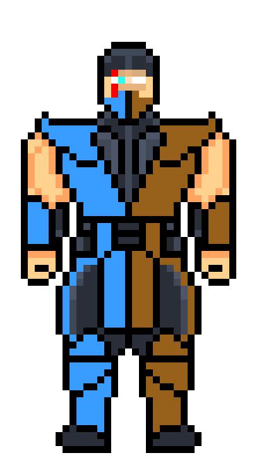 Subzero Character Mortal Kombat Pixel Art Maker