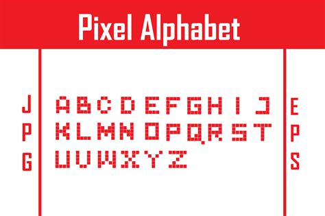 Pixelated Alphabet