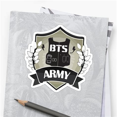 Bts Army Logo Sticker By Breezefrozen Redbubble Images And Photos Finder