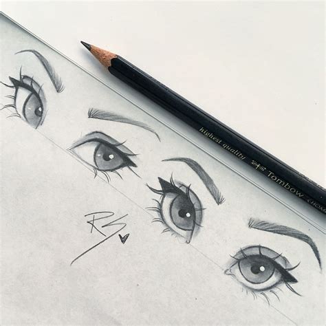 Pencil Sketch Drawing Of Eyes