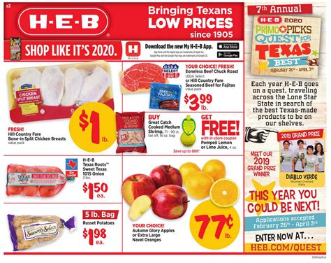 The food city app is an excellent way to have all the weekly specials the store has to offer within your hand's reach. HEB Weekly ad Flyer Mar 04 - Mar 10, 2020 | Weekly ads ...