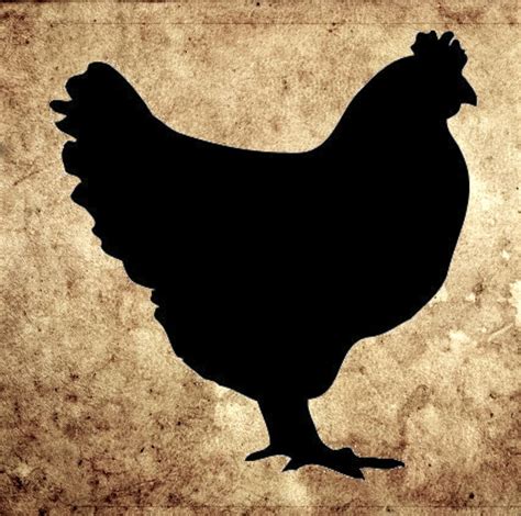 Stencil Chicken Primitive Country Cottage Farm Folk Poultry Ebay