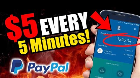 Want to know how your neighbors and friends are earning free paypal money online? 🔥 Earn $5 Every 5 Minutes! (Fast and Easy PayPal Money!) How to Make Money Online! - YouTube