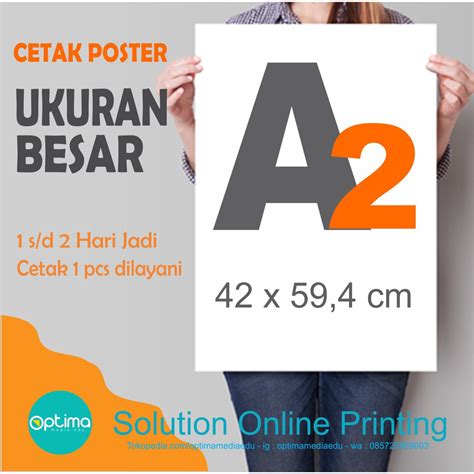 Jual Cetak Poster Kertas Ukuran A2 Shopee Indonesia