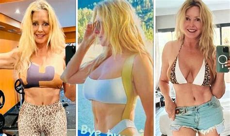 Carol Vorderman 61 Sparks Frenzy As She Flaunts Washboard Abs In