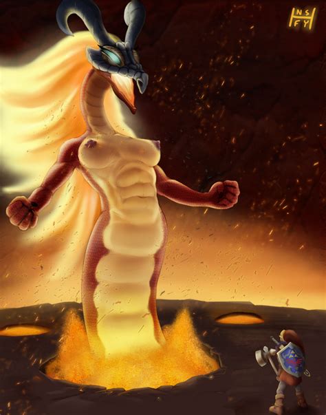 Rule 34 Abs Dragon Fire Horns Lava Link Monster Girl Nsfy Artist