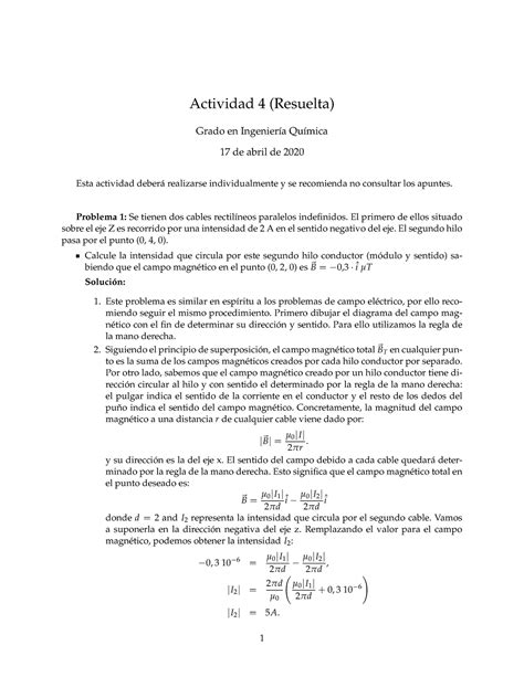 Ingenier A Qu Mica Actividad 4 Resuelta Actividad 4 Resuelta Grado