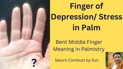 Finger Of Stress And Depression In Palmistry Middle Finger Bent