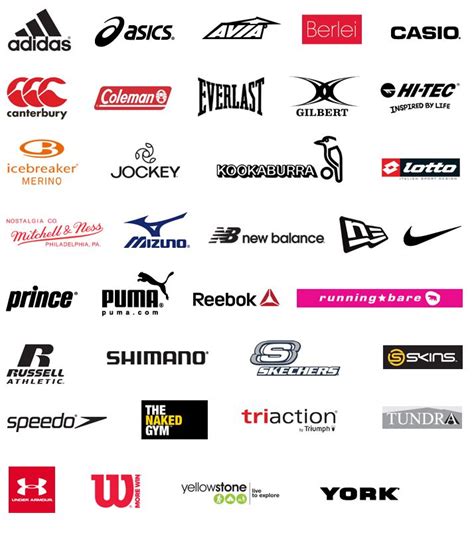 Activewear Sports Brand Logos Sports Brands Sports Gear Logo Quiz