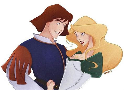 Odette And Prince Derek Non Disney Princesses Animated Movies Swan Princess