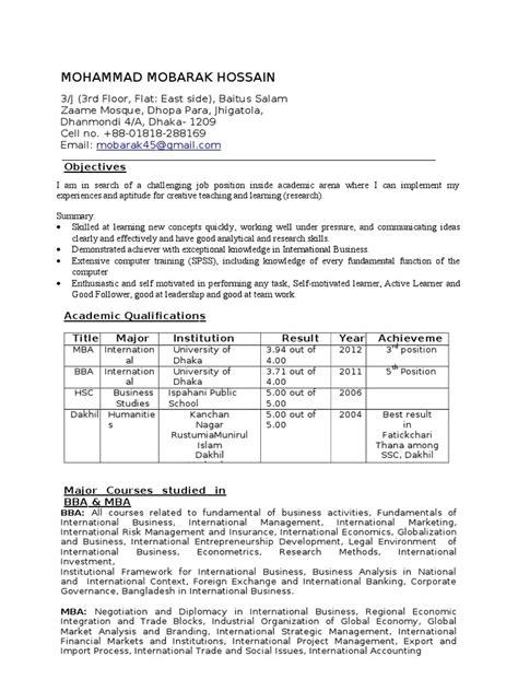 Cv, resume, curriculum vitae, how to write a resume, resume writing, resume format, microsoft word (software), write cv, how to, resume tips, résumé. Mobarak Final Cv | Bangladesh | Dhaka