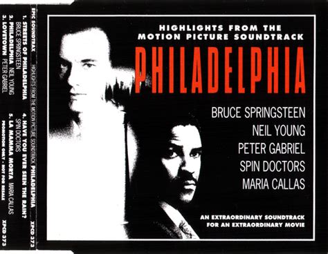 Philadelphia Highlights From The Motion Picture Soundtrack 1993 Cd