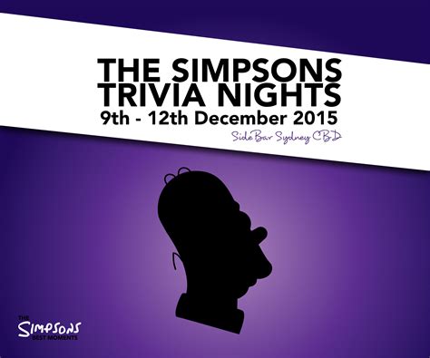 Tickets For The Simpsons Best Moments Trivia Sydney In Sydney Cbd From