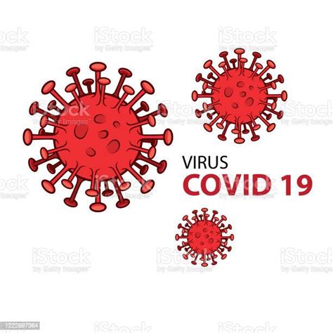 Form Av Coronavirus Eller Covid19 Illustration Som Tecknad Isolerad På