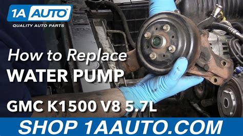 How To Replace Engine Water Pump 1996 2000 Gmc K1500 V8 5 7l 1a Auto