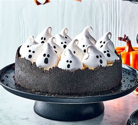 Spooky Halloween Marshmallow Cheesecake Recipe Bbc Good Food