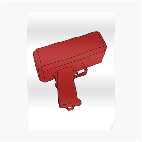 Moral Tycoon Supreme Cartoon Money Gun Poster For Sale By Moral