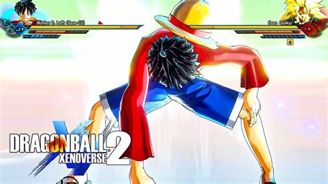Mod Monkey D Luffy Vs Goku Super Saiyan Dragon Ball Xenoverse 2