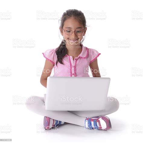 Child Using Laptop Computer Internet Stock Photo - Download Image Now ...