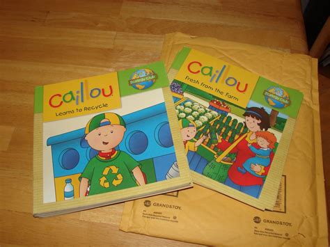 New Caillou Books Ecology Club Series Kim Thompson Author