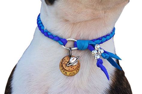 Our Custom Handmade Braided Leather Dog Necklaces Are Perfect For Tags