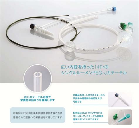 Peg Jカテーテル（経胃瘻的腸用カテーテル ガイドワイヤーセット経胃瘻的腸用カテーテル）｜クリエートメディック株｜ch1peg