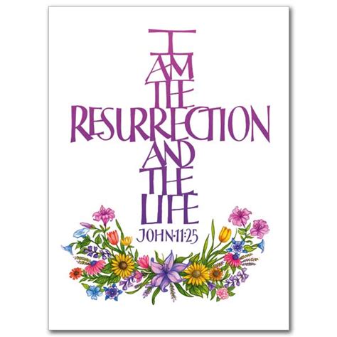 I Am The Resurrection And The Life Easter Card